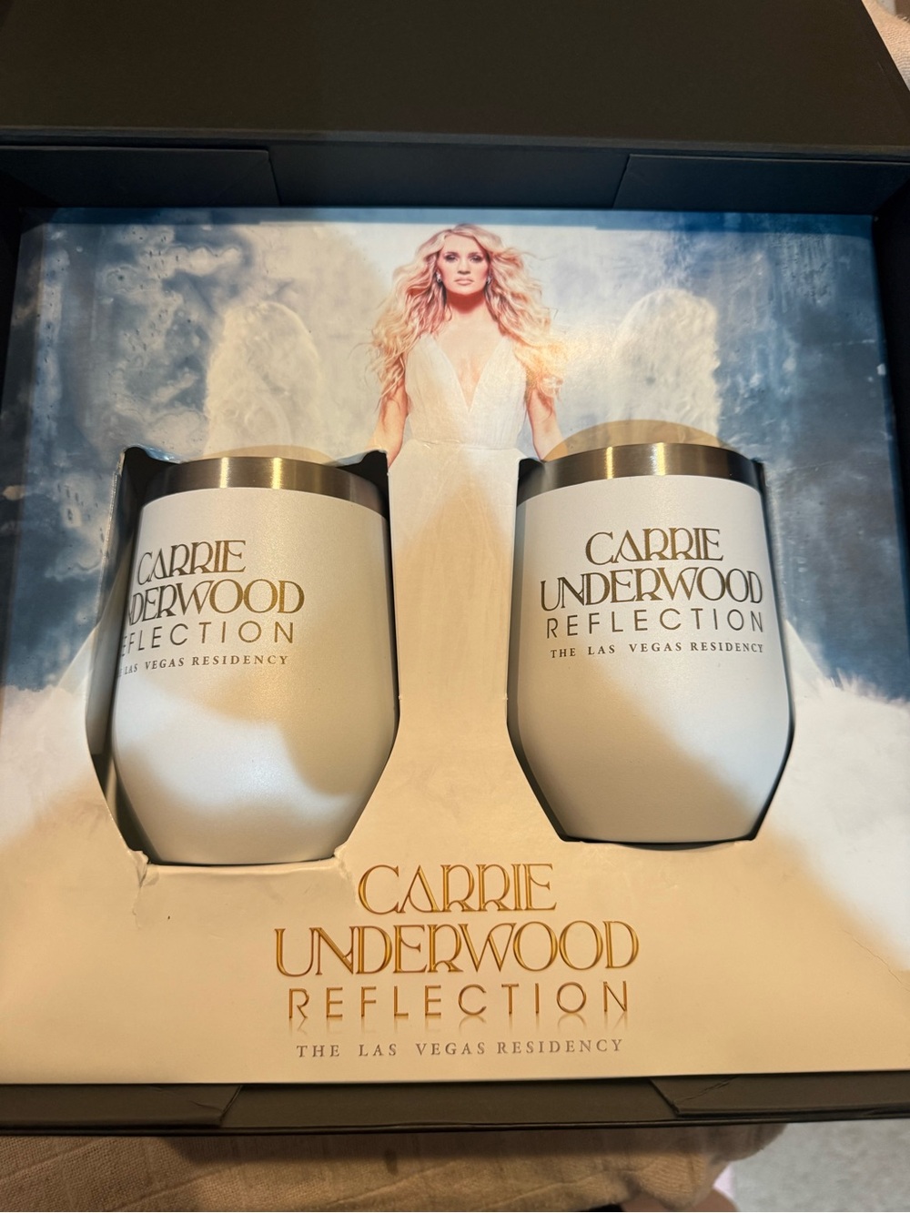 Carrie Underwood Reflection Stainless Steel Stemless Tumblers - White
